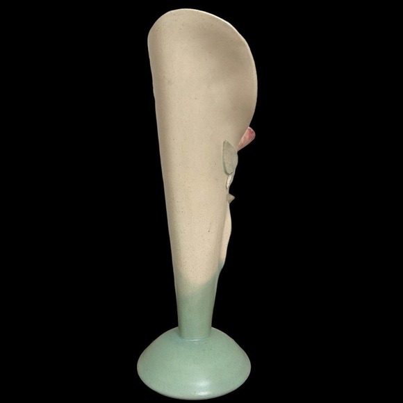 Vintage Palm Pottery, Collison Signed Pastel Calla Lily Vase 15” Tall EUC - Picture 2 of 9